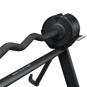 Wholesale Floriey Adjustable <b>Barbell</b> Set 36.2KG/80LB Custom <b>with</b> Fixed Straight Curl Aluminium & Steel Black - Product Image 6