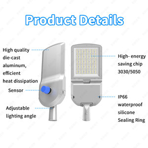 3年保修30w发光二极管路灯防水IP66 IK108 200lm/W 6500k铝合金车身250w户外照明 - Product Image 4