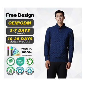 Fabricantes de prendas de punto Jersey de punto Suéter de punto Hombres Prendas de punto Hombres Sudadera con capucha de punto personalizada Suéteres de punto para hombre - Product Image 1