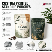 Pochette réutilisable personnalisée avec fenêtre transparente et fermeture éclair refermable, en matériau PET/PE (CPP) de qualité alimentaire pour aliments pour bébés