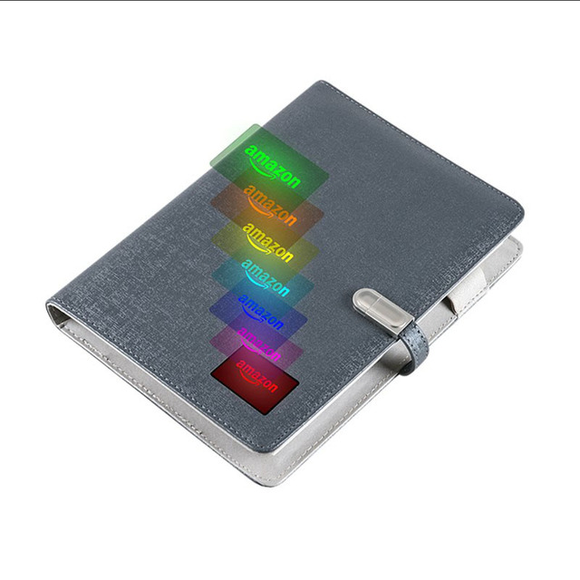 OEM Business Diary A5 PU Cover Smart Digital Pen Planner Agenda Custom NFC or LED logo Power Charging Notebook with USB