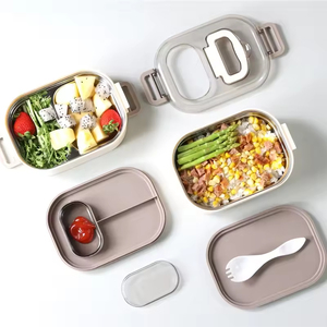 Multi-layer Household Outdoor Double-Layer Stainless Steel <b>Lunch</b> Box <b>Set</b> Insulated <b>Lunch</b> Box with Storage Bag - Product Image 5