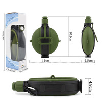 Nouvelle tasse pliable créative en silicone de qualité alimentaire pour la randonnée en extérieur, avec bec incliné, bouteille d'eau portable et pliable, logo personnalisable