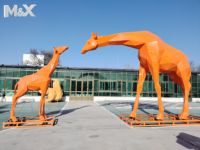 Vente directe d'usine, sculpture de léopard en acier inoxydable, statue d'animal en acier inoxydable de haute qualité pour la décoration artistique