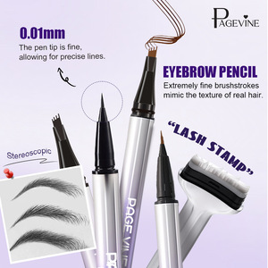 Crayon à sourcils 3-en-1 haute qualité, <span class=keywords><strong>waterproof</strong></span>, longue tenue 12h, végétalien, anti-bavures, résistant à la transpiration pour les <span class=keywords><strong>yeux</strong></span> et les cils inférieurs - Product Image 4