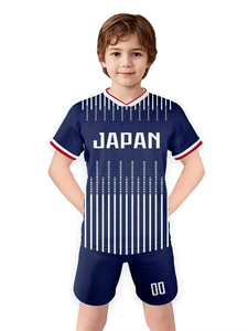 Conjunto de Uniforme de Fútbol Personalizado JY Custom <span class=keywords><strong>Japan</strong></span> con Nombre y Número para Niños y Niñas - Product Image 2