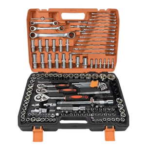 151-Delige Monteur Gereedschapsset Stalen Ratel Hex Sleutels Aandrijving Schroevendraaierbits Roestvrijstalen Hardcase Opslag Voor Auto 'S - Product Image 1