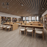 Bureau de lecture minimaliste moderne, table d'étude double face pour salles d'étude, table de bibliothèque avec cloison, personnalisation possible