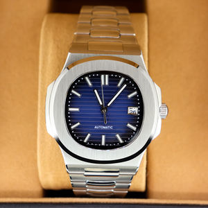 Relojes Mecánicos Clásicos para Hombre, con Correa de Acero Inoxidable, Resistentes al Agua, con Movimiento NH35, Forma Redonda, Casuales, en Oferta - Product Image 1