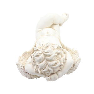 Statue d'ange chérubin endormi en résine effet <span class=keywords><strong>pierre</strong></span> antique pour la décoration de jardin - Product Image 5