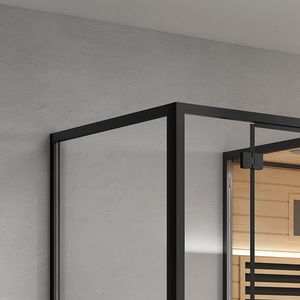 Hammam sec personnalisé haut de gamme luxe 2 4 6 8 10 personnes salle à ondes lumineuses pruche salle de bain sauna à vapeur et infrarouge salle de combinaison - Product Image 4