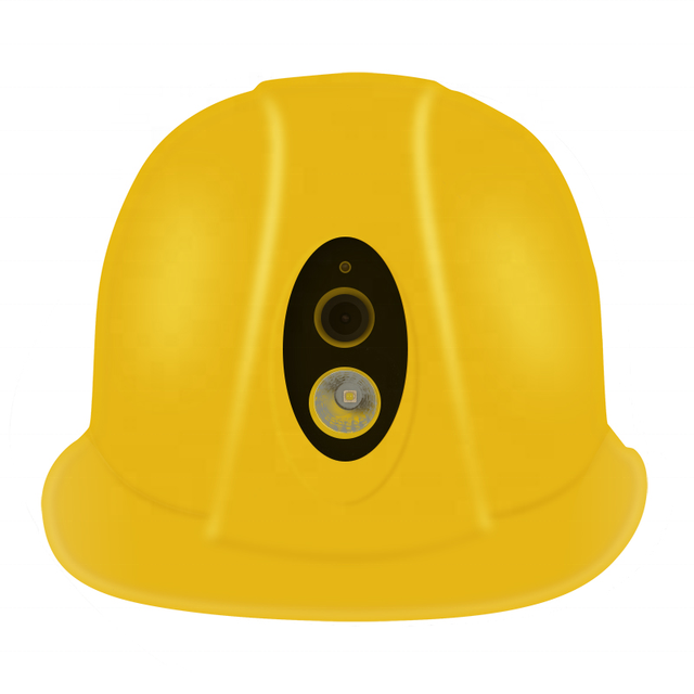 Intelligent Smart 4G Wifi Transmission Positioning Construction Helmet ABS Material Safety Record Engineering