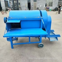 Machine à battre agricole compacte de haute performance pour blé, sorgho, colza, haricots jaunes et riz, usage domestique, 380V, 400kg