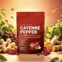 240 Capsules de Poivre de Cayenne – Compléments Alimentaires Chinois à Base de Plantes en Gélules Molles – Favorise une Digestion Saine