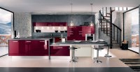 Îlots de cuisine modernes et ajustables avec évier en acrylique et panier de rangement, îlots de cuisine de luxe avec sièges