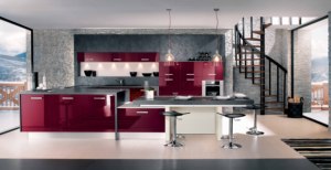 Set di Isole da Cucina dal Design Moderno e Regolabili con Lavello in Acrilico e Cestello Estraibile, Isole da Cucina di Lusso con Posti a Sedere - Product Image 2