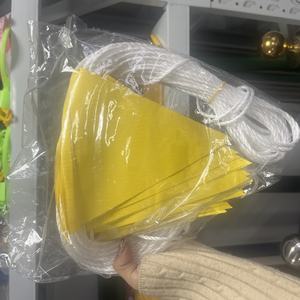 ป้ายเตือนความปลอดภัยจราจรแบบสามเหลี่ยม ทำจากพีวีซี ทนลม มองเห็นได้ชัดเจน พร้อมธงเตือนความปลอดภัย - Product Image 4