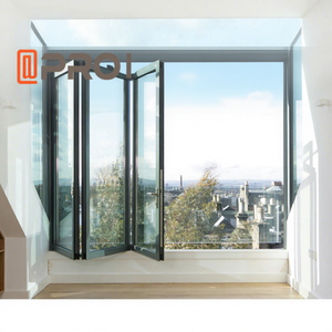 Aluminium bi-pliante fenêtre double vitrage sono - Product Image 1