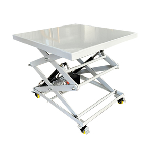 Plateforme élévatrice à ciseaux mobile de 150 kg, 200 kg, 300 kg, table hydraulique à pousser avec roues - Product Image 2