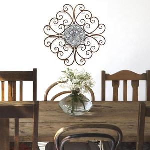 Decoración del hogar Tri-Flower pared decorativa Hotel restaurante boda eventos fiesta hecho en La India hecho a mano compradores comerciales moderno 2025 - Product Image 3