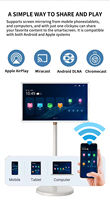 Reproductor de Publicidad con Pantalla Táctil de 27 y 32 Pulgadas, Señalización Digital 4K, Pantalla Portátil Inalámbrica Móvil para Interiores y Ascensores