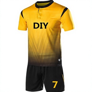 Conjunto de Uniforme de Fútbol para Adultos Unisex, Transpirable, de Secado Rápido, Pantalones Cortos, Equipación de Fútbol Personalizada, 100% Poliéster - Product Image 1
