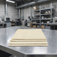 Feutre de laine tissé industriel haute densité, fourni par l'usine, 100% laine, isolation thermique durable, feuille de feutre personnalisée pour chaussures et sacs