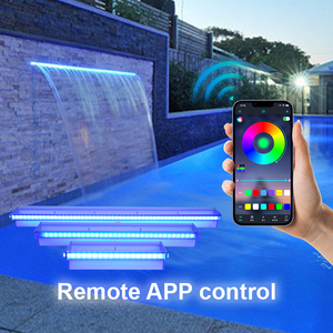 <span class=keywords><strong>Cascada</strong></span> <span class=keywords><strong>de</strong></span> Agua <span class=keywords><strong>para</strong></span> Piscina <span class=keywords><strong>de</strong></span> 60 cm, Diseño <span class=keywords><strong>de</strong></span> Descenso Transparente, Fabricada en Acrílico y Plástico, con Luces LED - Product Image 3