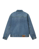 Veste en jean unisexe vintage délavée avec logo personnalisé, boutons, décontractée, vente en gros, impression, broderie, pour hommes
