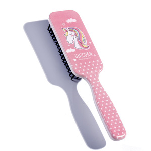 BELLEWORLD Fashion animal printed medium square hair comb bath massage raddrizzatore spazzola per cavalli spazzole per capelli per bambini - Product Image 4