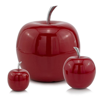 Sculpture en résine personnalisable motif fruits populaires, modèle pomme graffiti, couleur au choix pour décoration extérieure/intérieure