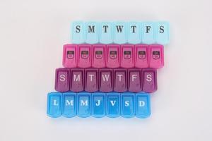 Day Pill Organizer <b>7</b> Grid Strip Divided Storage Cases Easy Daily Organization for Home Medicine and Small Items Custom Logo - Product Image 4