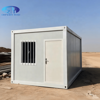 Maison de conteneur préfabriquée portable de 20 pieds, mini résidence de luxe adaptée aux bureaux et résidences temporaires