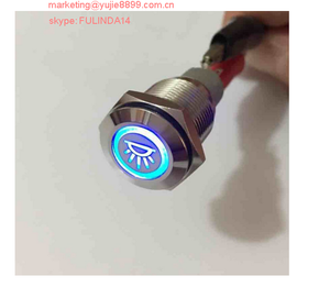 Yujie elektronik Ltd 12mm 16mm 19mm 22mm su geçirmez <span class=keywords><strong>12V</strong></span> Metal Push Button Rocker anahtarları döngüsü için 6Mm - Product Image 5