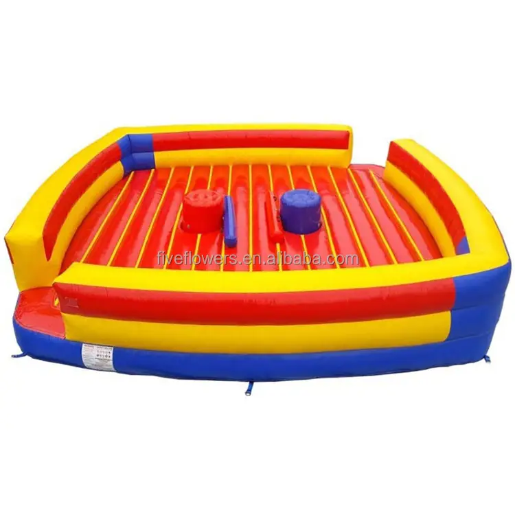 Interactive sport game ring gladiator arena inflatable jousting set with sticks