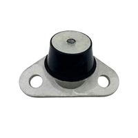 Support anti-vibrations en caoutchouc avec plaque de fixation métallique, filetage femelle, amortisseur anti-vibrations