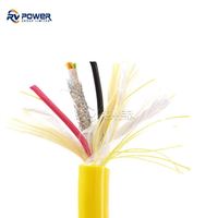 Cable de vehículo ROV 2x2x26AWG Señal CAT5 Neutralmente flotante Tether ROHS CE ISO certificado