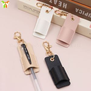 Porte-stylo anti-perte en cuir PU avec clip, porte-clés, étui portable pour stylos de poche pour infirmières - Product Image 3