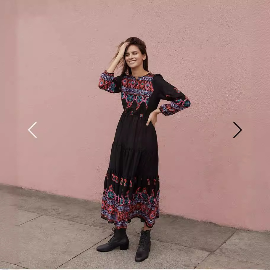Peasant Clothing - Peasant Dresses - Bohemian Floral Print