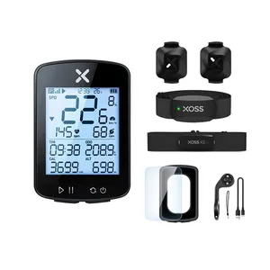 XOSS G2 + Ordinateur de vélo GPS G2 Plus Vélo Compteur de vitesse sans fil Odomètre Vélo de route ANT + Capteur de cadence de vitesse Moniteur de fréquence cardiaque