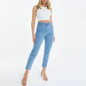 מותאם אישית כחול ג 'ינס קשט בתוספת גודל נשים של ג' ינס