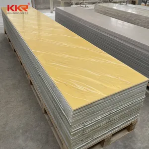 KKR Factory Price Big Slab Pure Modified Acrylic Solid Surface In Various Colors 3660*760*12mm