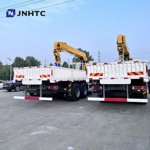 Sinotruck 336hp 12ton teleskopik, truk derek kargo lurus Boom dengan kapasitas angkat tinggi - Product Image 4