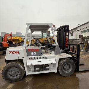 รถยก TCM 50 สีขาว คุณภาพสูง ราคาถูก บำรุงรักษาอย่างดี พร้อมส่ง เครื่องยนต์ ISUZU ขับเคลื่อนสี่ล้อ แท้ญี่ปุ่น 100% - Product Image 6