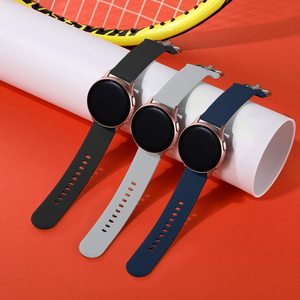 Bracelet de montre en silicone respirant de 20 mm pour Samsung Galaxy Watch 7/6/5/4, bracelet de montre de 22 mm pour Amazfit Active <span class=keywords><strong>2</strong></span> pour <span class=keywords><strong>GT</strong></span> <span class=keywords><strong>2</strong></span> 42 mm - Product Image 6