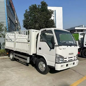 Factory Direct Isuzu 4.2m Small High Fence Cargo Trucks Diesel 4x2 Left Steering Fence Box Truck Price - Product Image 1