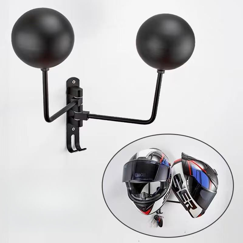 Soporte para casco 2 en 1 negro