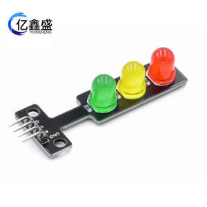 YIXINSHENG โมดูลไฟจราจร LED 5V สีแดงสีเหลืองสีเขียวตัวบ่งชี้สัญญาณสำหรับชุดการเรียนรู้การเขียนโปรแกรมอิเล็กทรอนิกส์ - Product Image 3