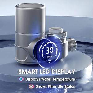 Purificatore d'Acqua Digitale con Display Intelligente, <span class=keywords><strong>Filtro</strong></span> a Carbone Attivo UV per <span class=keywords><strong>Bagno</strong></span> e Cucina, Materiale Plastico - Product Image 5