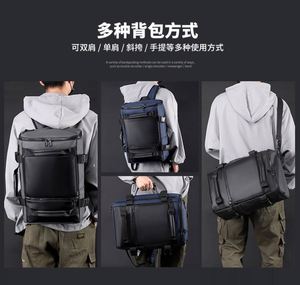 New Men's Backpack Business <b>Large</b> Capacity Laptop <b>Bag</b> Waterproof Pu Shoulder <b>Messenger</b> <b>Bag</b> Portable Travel Business Backpack - Product Image 4